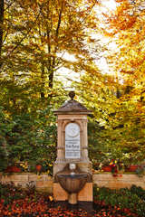 Der Vater-Kneipp-Brunnen im Kurpark Bad Woerishofen von Kneipp-Original Bad Wörishofen c/o Piroth Kommunikation